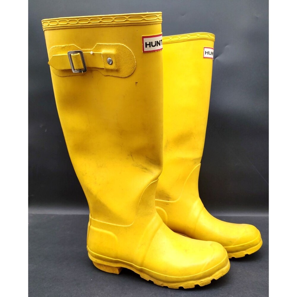 Hunter Women's Original Tall Rain Boots Dumfries Scotland Wellies Size 6